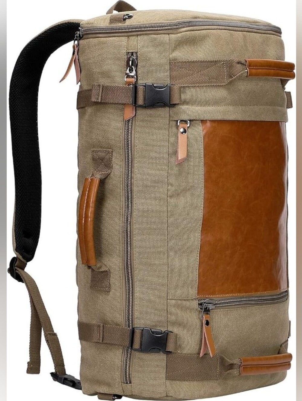 WITZMAN Travel Backpack with USB Charging Port Large Carry On Canvas Backpack